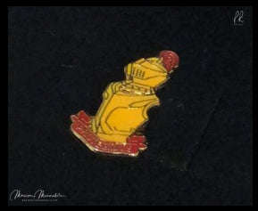 Protegimus lapel pin (Red and Yellow)