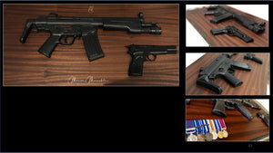 HK53 and 9mm Pistol