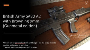 British Army SA80 A2 with Browning 9mm (Gun metal)