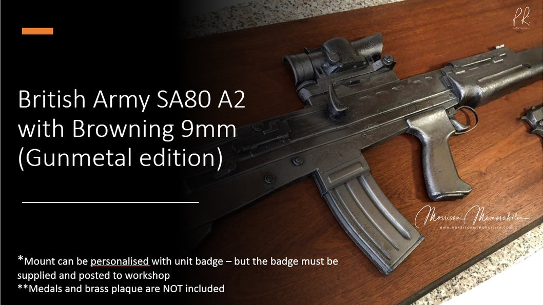 British Army SA80 A2 with Browning 9mm (Gun metal)
