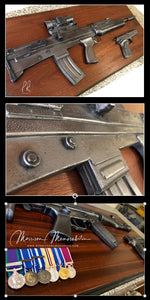 British Army SA80 A2 with Browning 9mm (Gun metal)