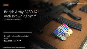 British Army SA80 and pistol